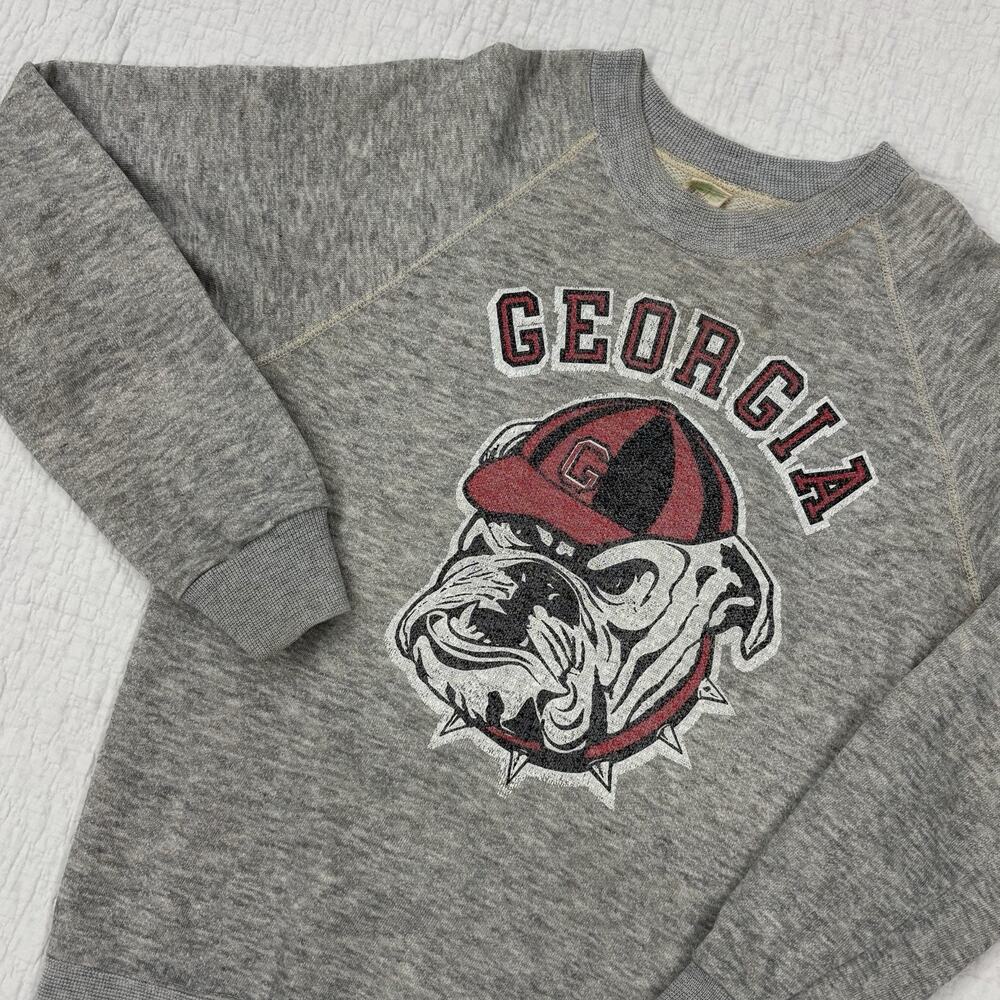 Vintage University of Georgia Bulldogs Sweatshirt Mens Size Small Sportswear